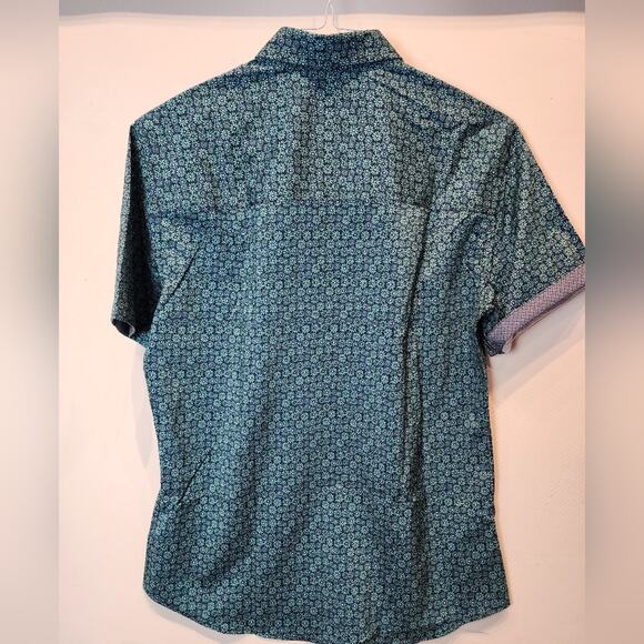 Nick Graham Everywhere New Print Sport Shirt Un Tuck Performance Mens Size S NWT - Picture 6 of 8